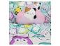 Coussin décoratif chat et linge de lit kawaii aux motifs animaux.