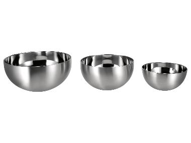 SILVERCREST® Set de 3 bols en acier inoxydable