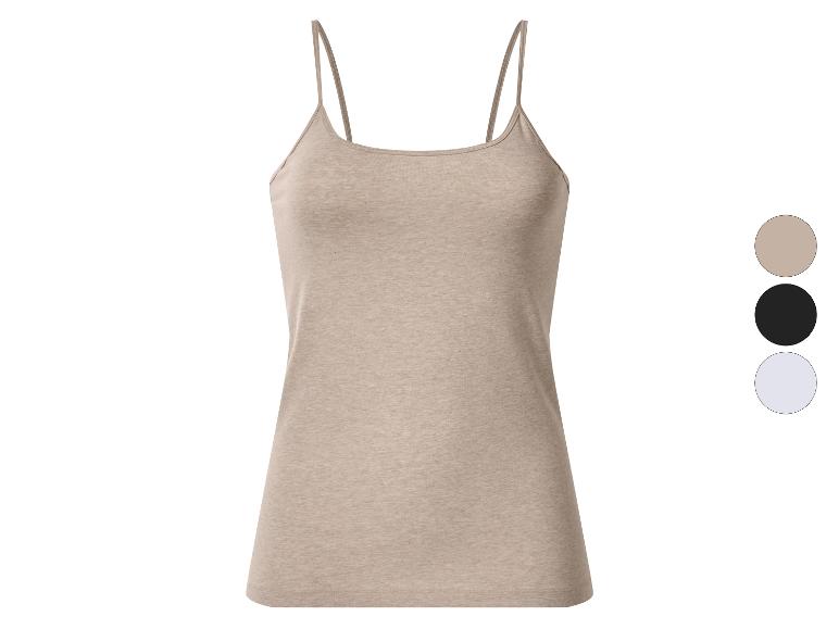 Débardeur beige à fines bretelles pour femme avec options de couleur : beige, noir, blanc.