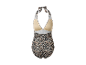 Maillot de bain halter léopard.