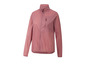Une veste coupe-vent rose avec fermeture éclair