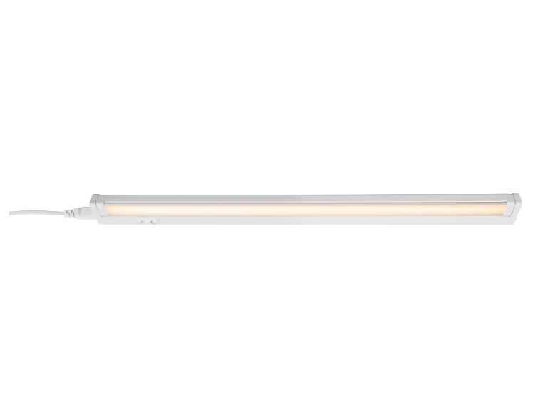 Lampe LED linéaire blanche avec lumière chaude et câble d'alimentation