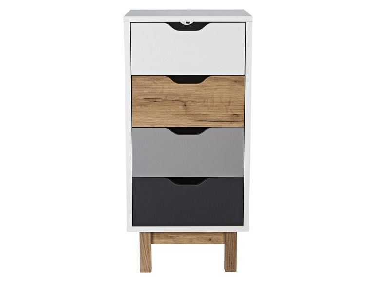 Aller en mode plein écran : LIVARNO home Commode avec 4 tiroirs, 40 x 85 x 35 cm - Image 4