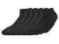 Cinq paires de chaussettes courtes noires
