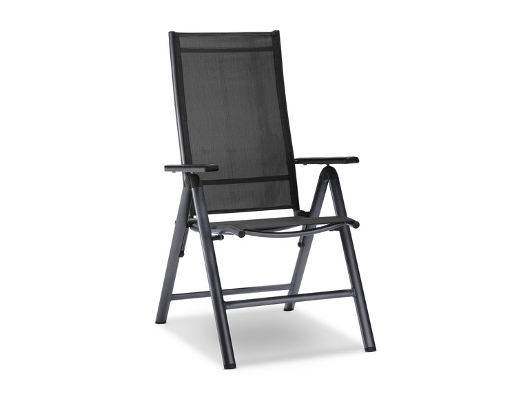 Aller en mode plein écran : LIVARNO home Lot de 2 fauteuils en aluminium Houston, noir - Image 4