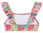Haut de maillot de bain enfant, motif tropical fleuri.