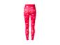 Leggings de sport à motif géométrique rose et orange.