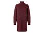 Robe pull col roulé bordeaux côtelée