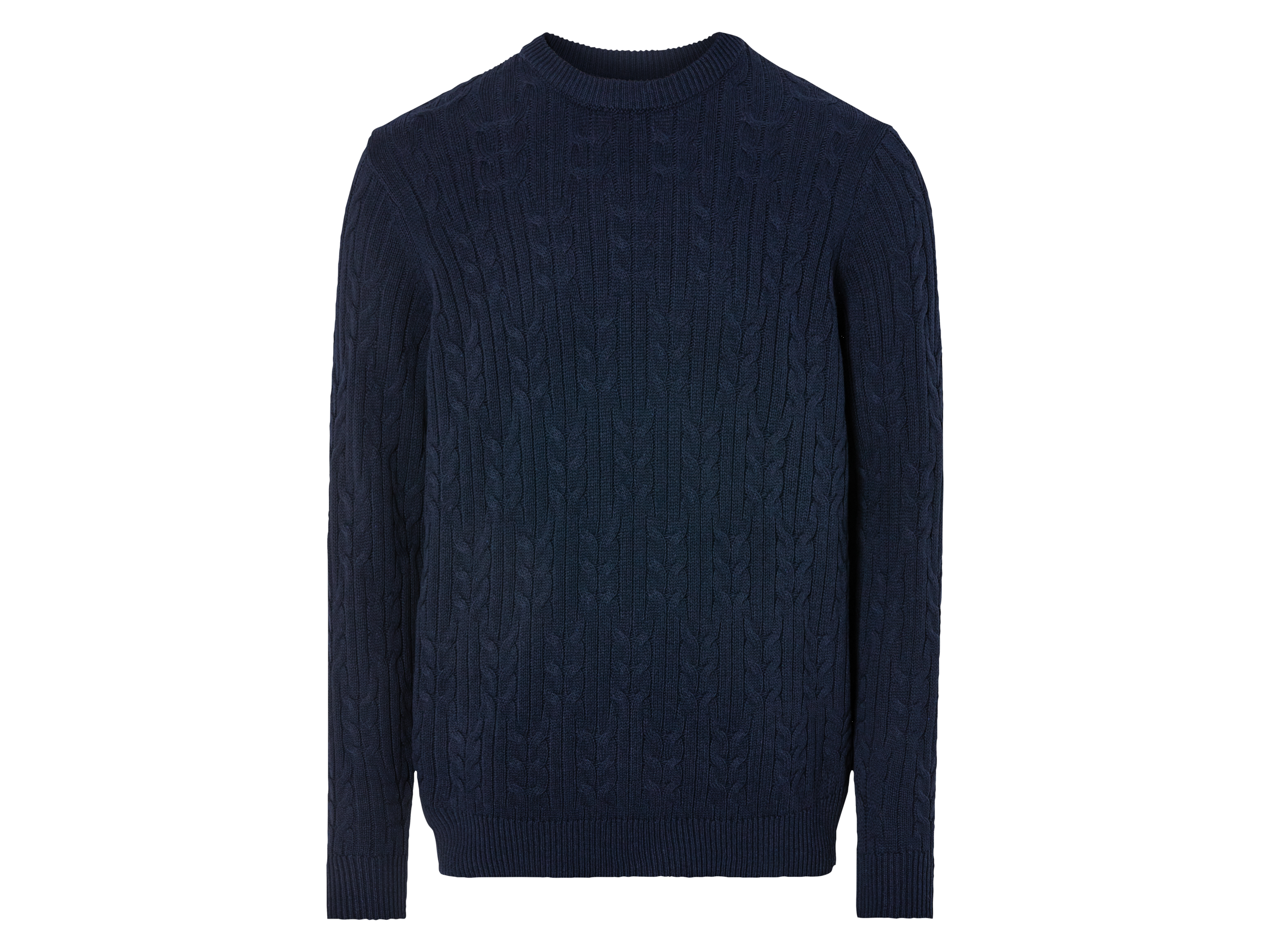 LIVERGY® Pull à grosse maille  homme (S, bleu foncé)