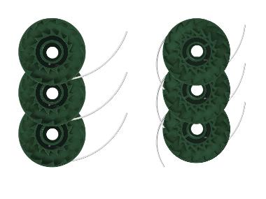 PARKSIDE® Lot de 3 bobines de fil pour coupe-bordures
