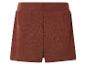 Shorts en tricot marron.
