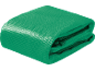 Bâche verte pliée avec texture maillée