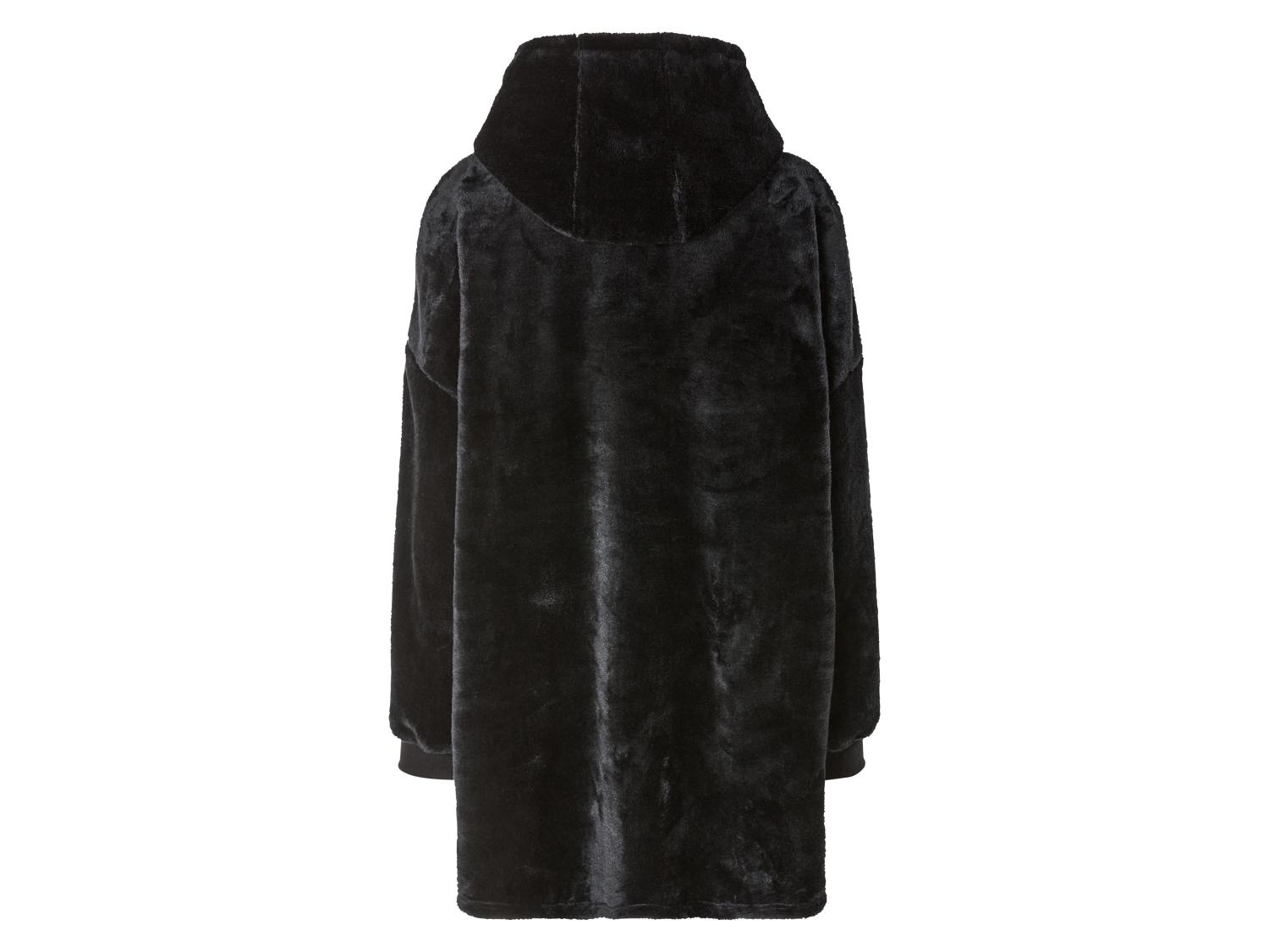 Veste Pull Femme BNCI Noir - Capuche, Fermeture Snap - Taille L - Occasion Très Bon État