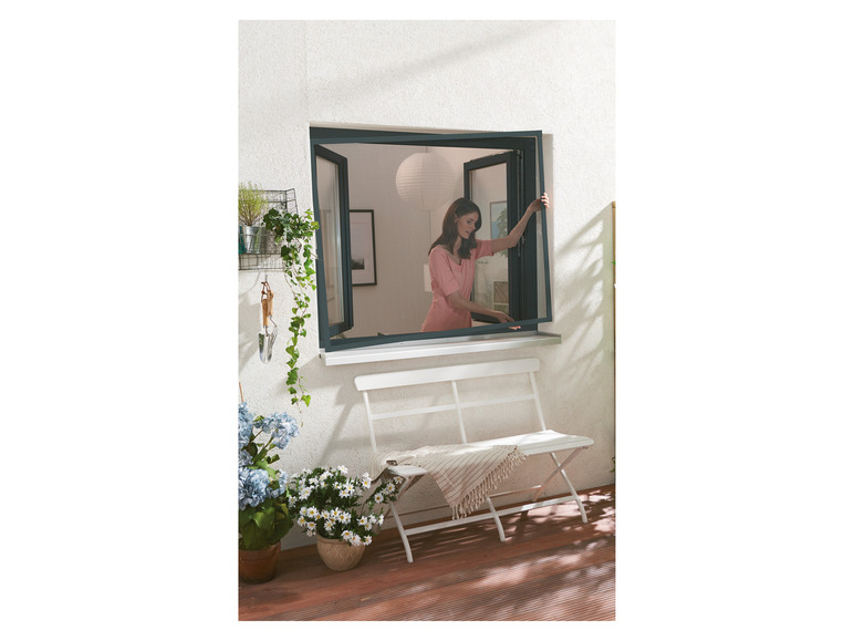 Aller en mode plein écran : LIVARNO home Fenêtre moustiquaire en aluminium, 100 x 120 cm - Image 3