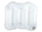 Un oreiller gonflable blanc avec trois compartiments.