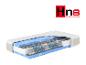 Matelas Hn8 Schlafsysteme avec couches visibles de mousse et de ressorts.
