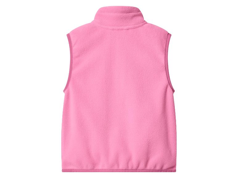 Gilet polaire rose, vue de dos