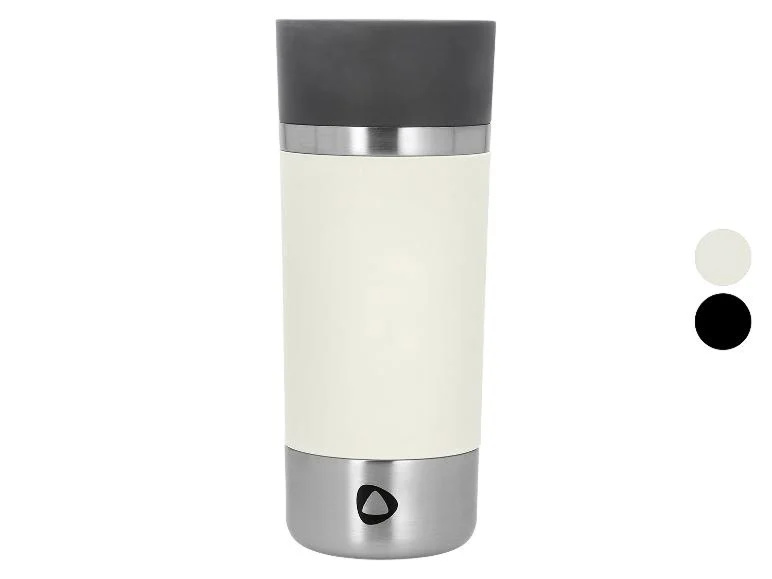 SILVERCREST® 500 ml tasse à café crème à emporter avec couvercle noir.