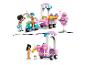 Chariots LEGO Friends avec de la barbe à papa et des glaces.