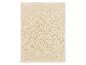Serviette de bain beige en tissu éponge.