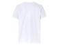 T-shirt blanc à manches courtes, vue arrière.