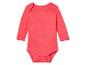Bodysuit manches longues rose pour bébé.