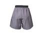 Short de sport gris avec taille élastique noire, vue arrière.