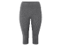 Leggings capri gris foncé en jersey.