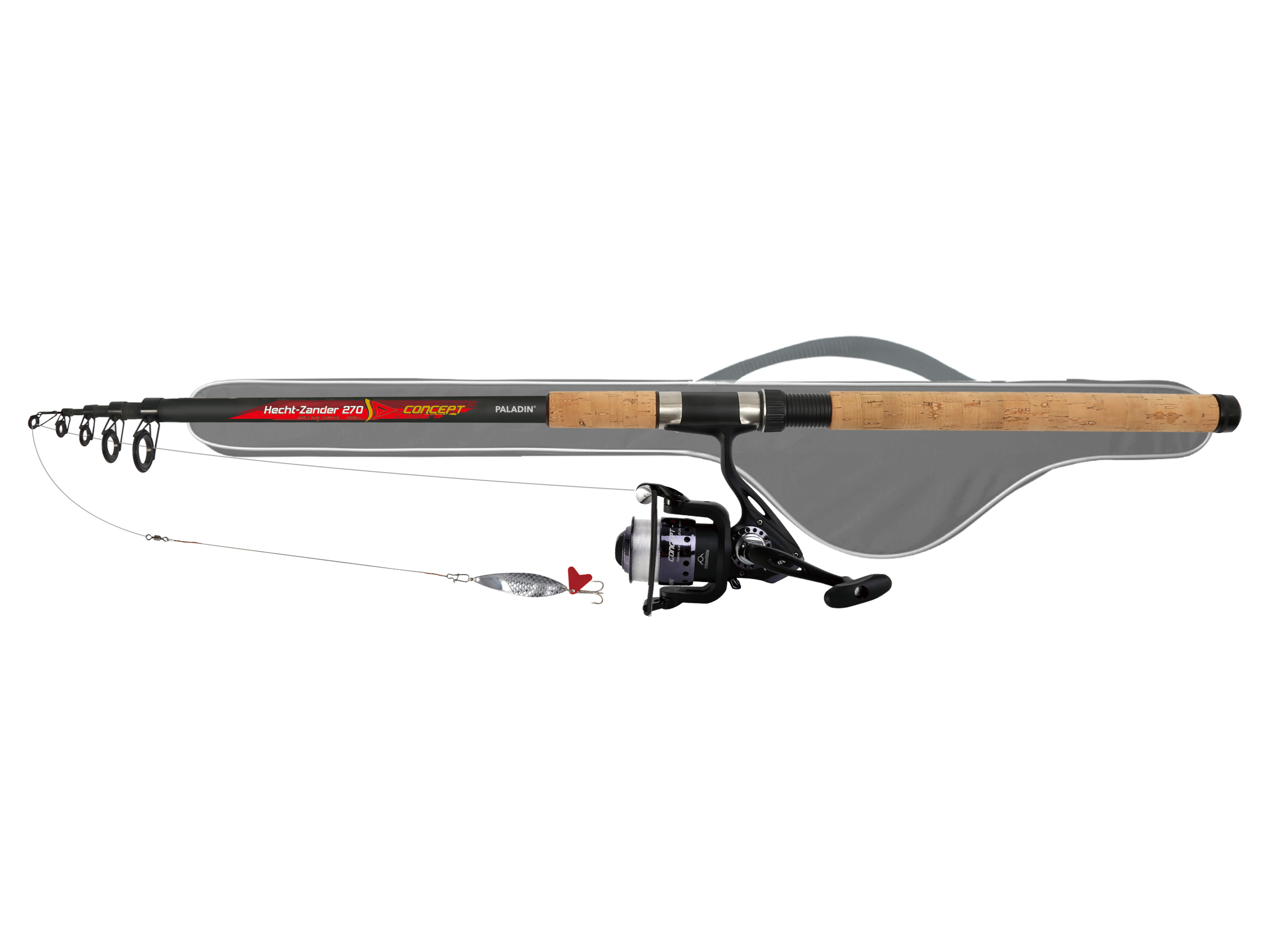 PALADIN® Set de pêche (Brochet/Sandre Spin 2,70 m)
