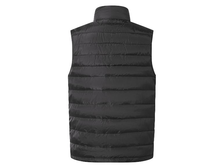 Gilet matelassé noir pour homme, vue arrière