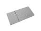 Matelas pliant gris à trois sections avec texture pointillée