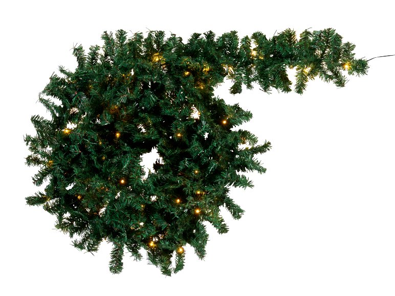 Guirlande de Noël avec lumières LED blanc chaud