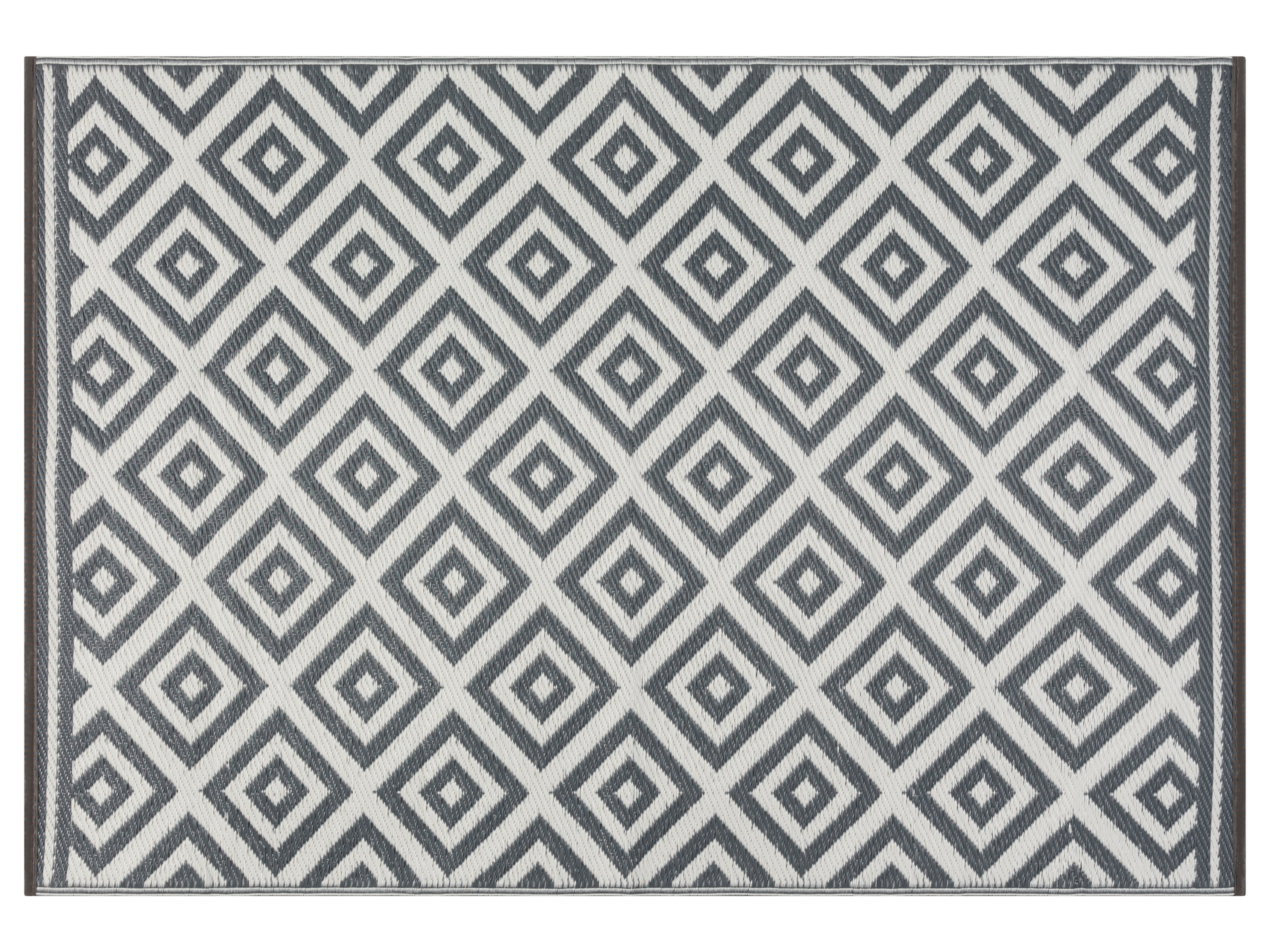 LIVARNO home Tapis d'extérieur, 120 x 180 cm (gris/blanc)