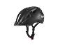Casque de vélo CRIVIT noir avec aérations et sangle ajustable.