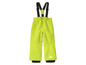 Pantalon de ski vert avec bretelles.