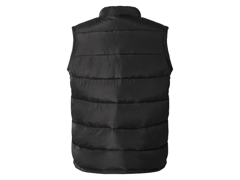 Gilet matelassé noir, vue de dos