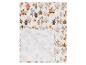 Nappe avec motifs de feuilles d'automne et de fleurs aux tons chauds