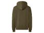 Sweat à capuche homme vert olive, vue de dos
