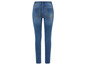Jeans skinny bleu pour femme.