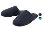 Pantoufles en tissu, coloris marine et autres teintes disponibles.