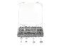 Boîte de rangement transparente avec assortiment de rondelles métalliques PARKSIDE.