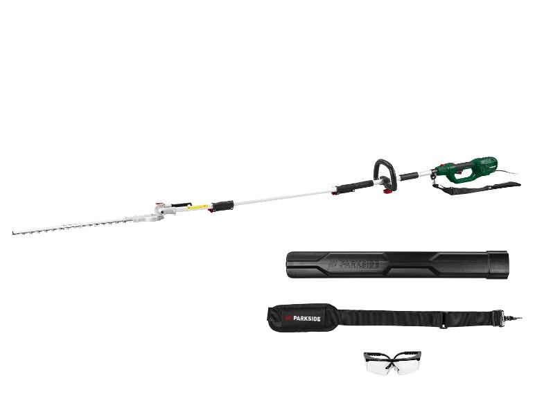 Taille-haie télescopique électrique Parkside avec accessoires