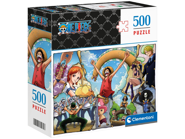 Puzzle de 500 pièces sur le thème du manga One Piece.