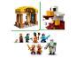 Ensemble LEGO Minecraft avec une structure, une poule pondeuse et des figurines