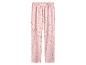 Pantalon de pyjama rose à pois pour femme