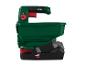 Distributeur d'engrais électrique Parkside X20V Team : bac et poignée ergonomique.