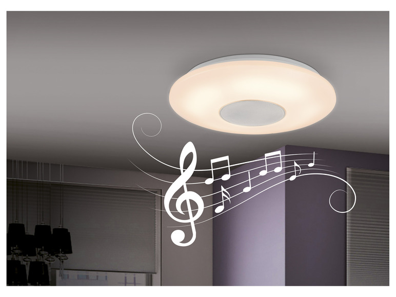 Aller en mode plein écran : LIVARNO home Plafonnier LED avec haut-parleurs Bluetooth®, 20,7 W - Image 3