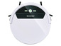 Un aspirateur robot blanc de Silvercrest.