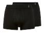 Deux boxers noirs Parkside avec une ceinture élastique.