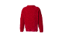 Pull en maille chenille rouge pour enfant, vue arrière